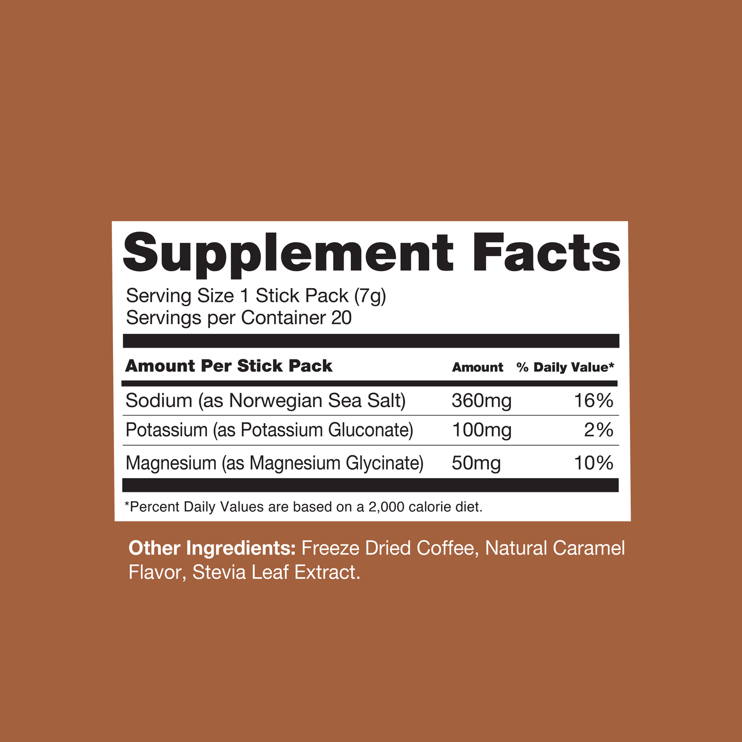 Salted Caramel Coffee Electrolyte Drink Mix