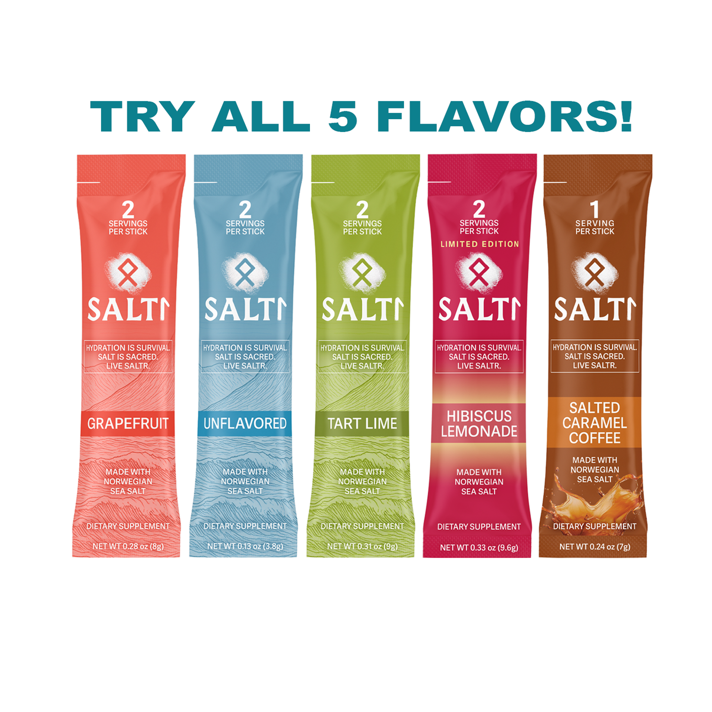 SALTR TRIAL PACK - Try All 5 Flavors