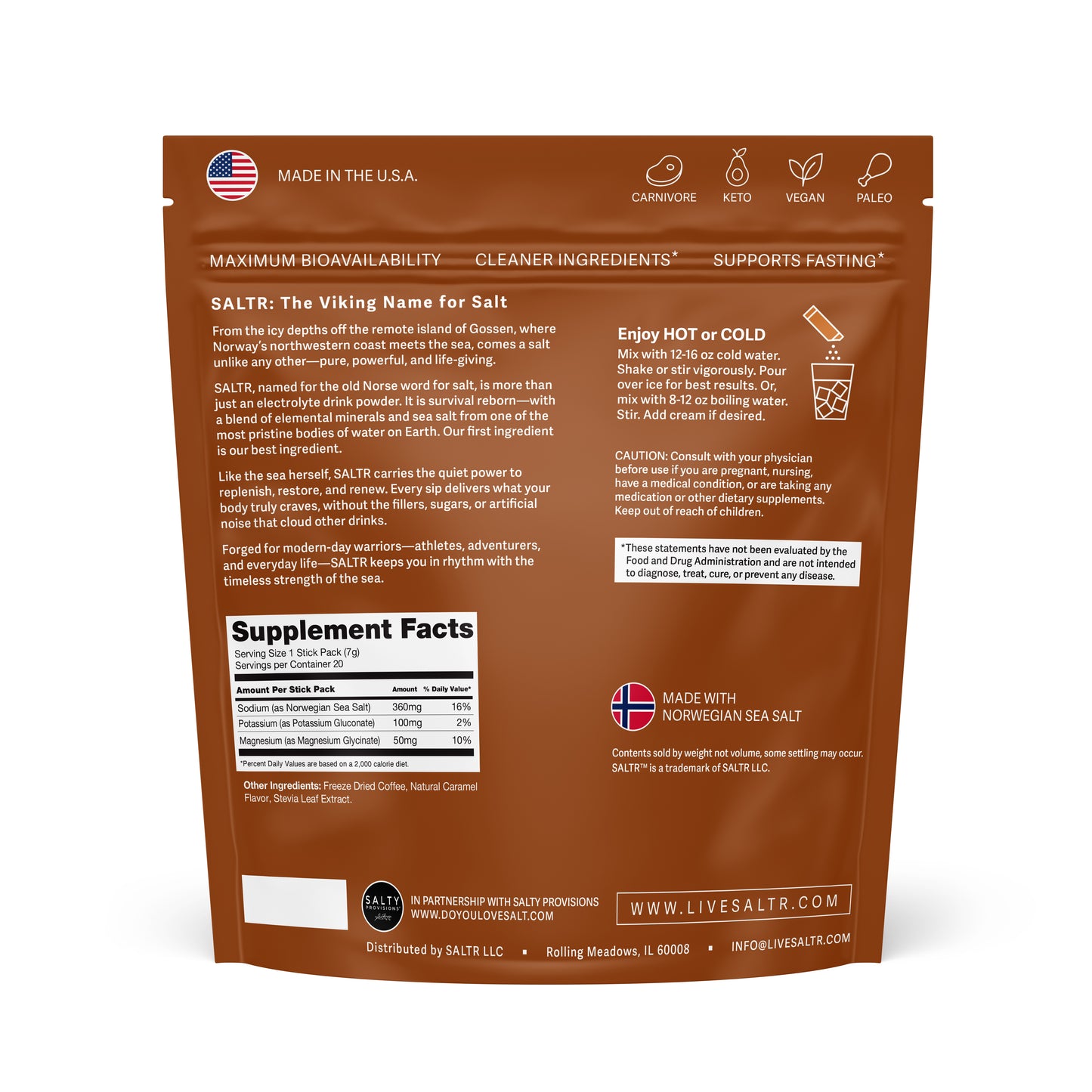 Salted Caramel Coffee Electrolyte Drink Mix