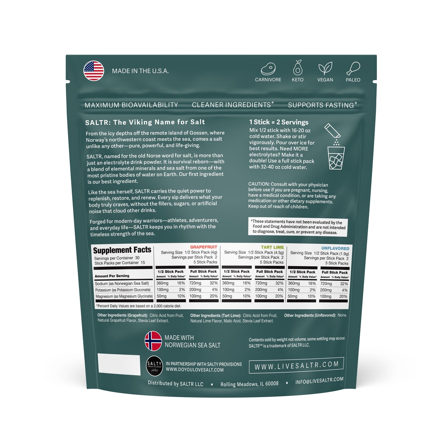 SALTR VARIETY PACK Electrolyte Drink Mix - 3 Flavors