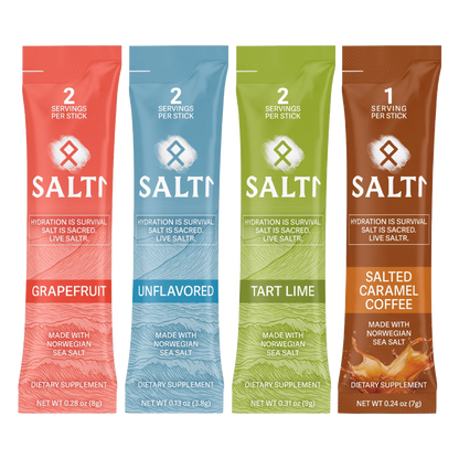 SALTR STARTER TRIAL PACK Electrolyte Packets - 2 STICKS, ALL 4 FLAVORS