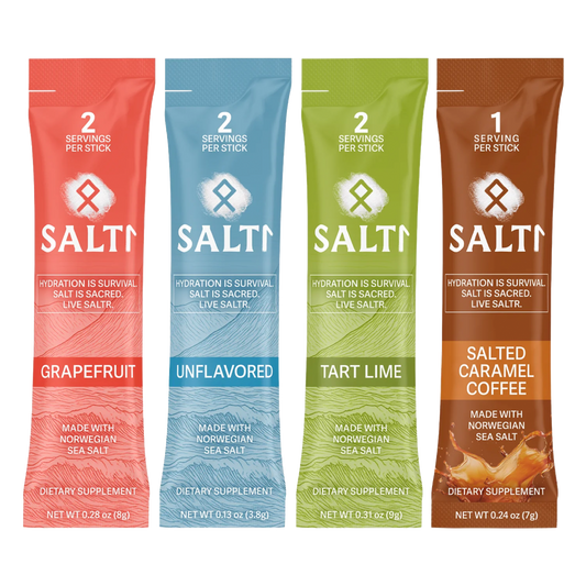 SALTR STARTER TRIAL PACK Electrolyte Packets - 2 STICKS, ALL 4 FLAVORS
