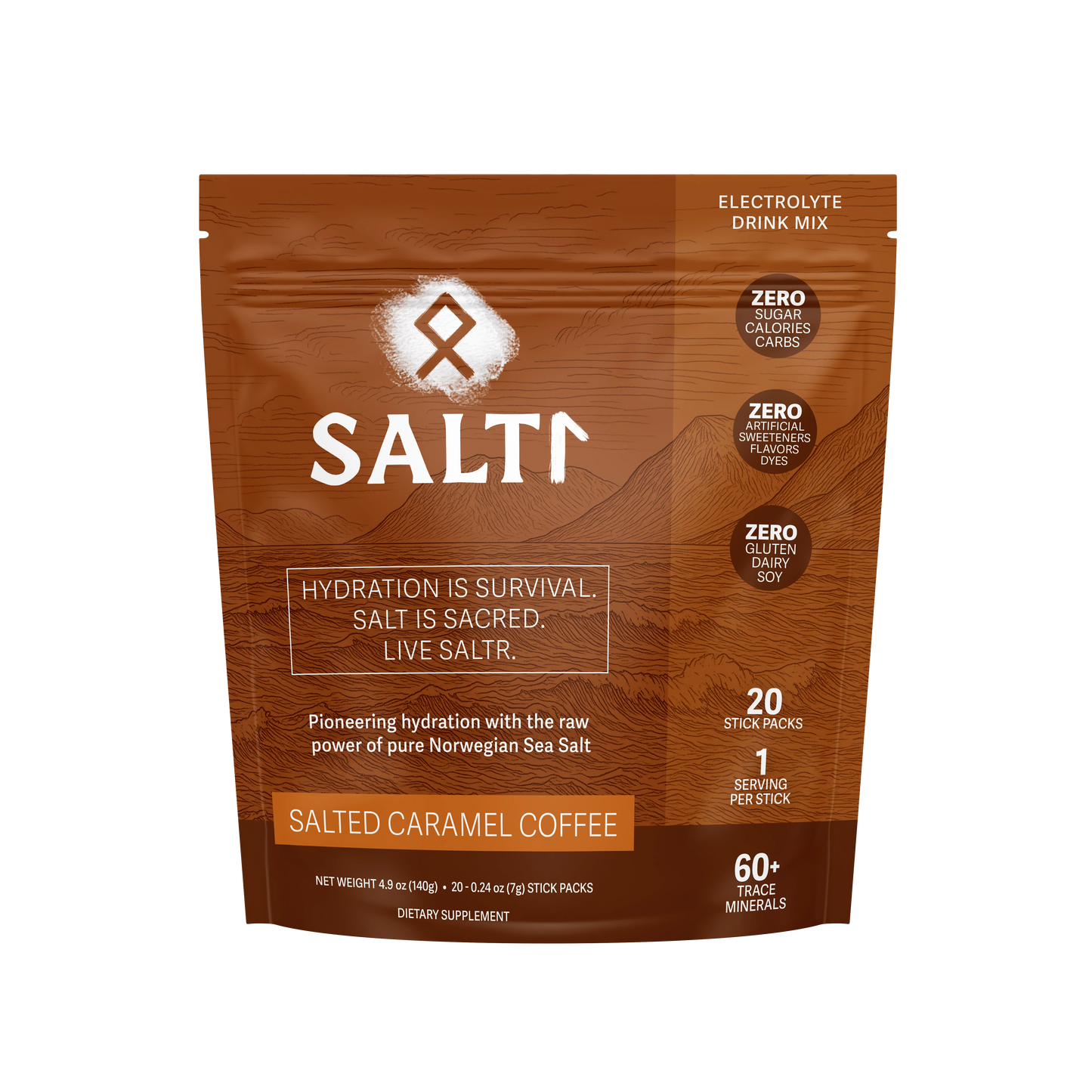 Salted Caramel Coffee Electrolyte Packets