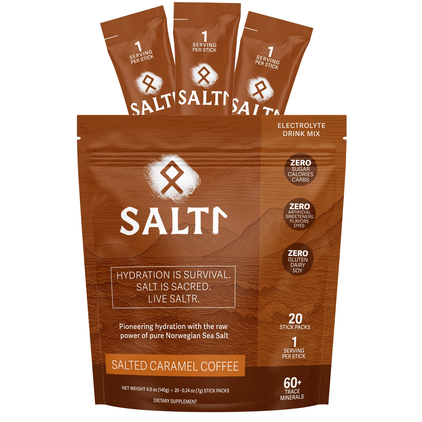 Salted Caramel Coffee Electrolyte Packets