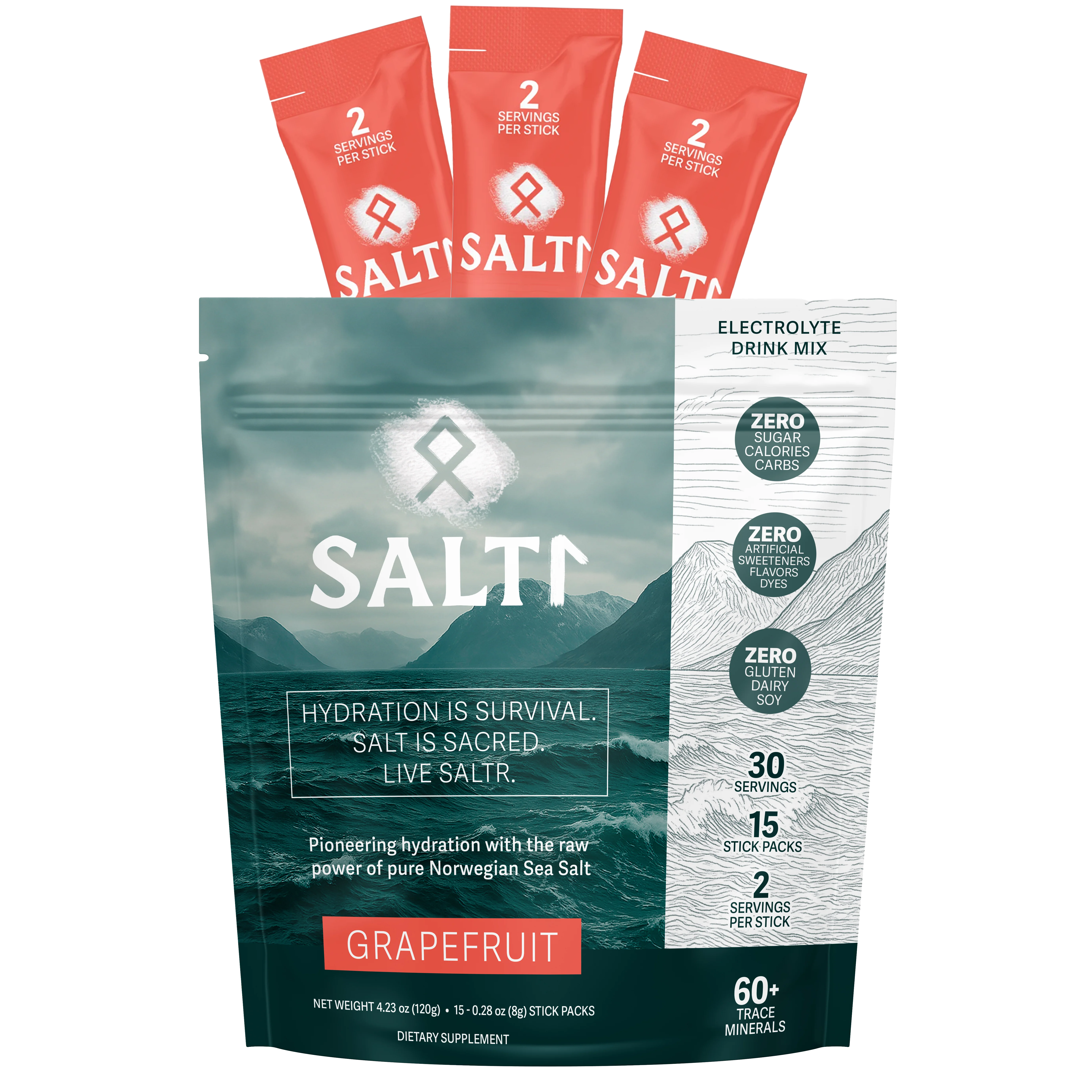 Grapefruit Electrolyte Packets (Sweet)